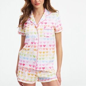 LAST CHANCE B4 REGIFTING! Roller Rabbit Watercolor Heart Women's Pajama Size XXS